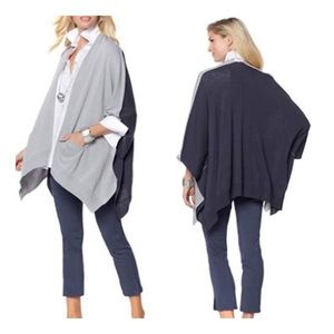 Marla Wynne Cardigan size S gray / navy blue